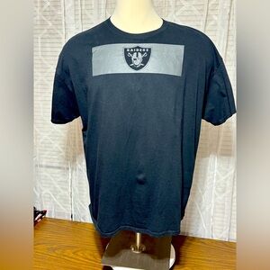 NFL Black Raiders 2XL Short Sleeve BLACK Tee 29”L 24” p2p
